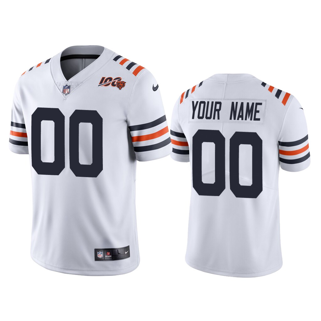 Men's Bears ACTIVE PLAYER White Vapor Untouchable Limited Stitched NFL Jersey. (Check description if you want Women or Youth size)
